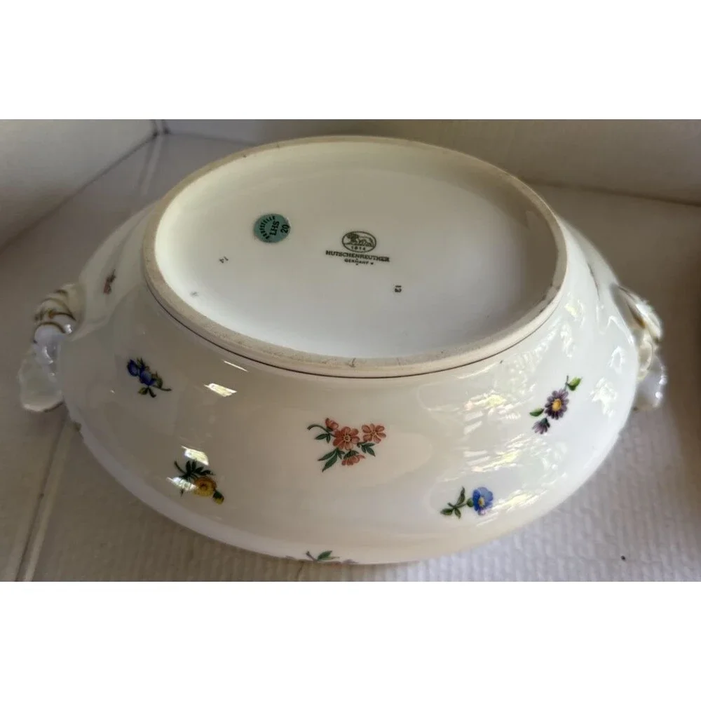 Vintage HUTSCHENREUTHER Mirabell Maria Theresia Dinnerware: HANDLED CASSEROLE